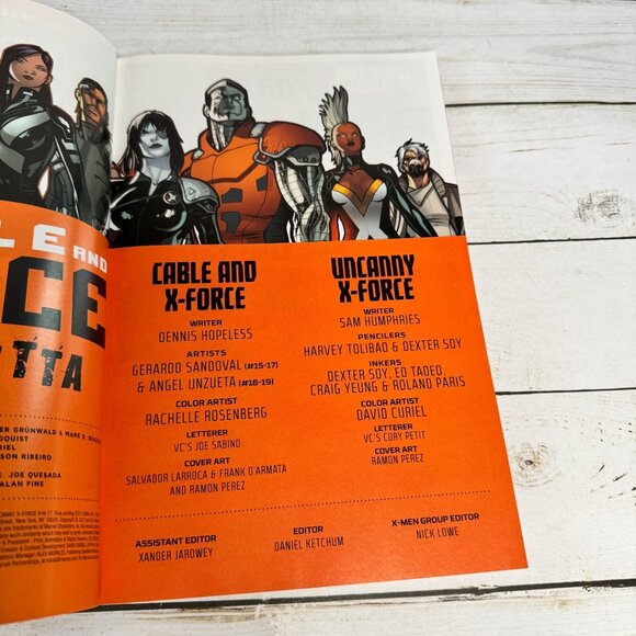 Cable and X-Force Vendetta TPB Marvel NOW! Graphic Novel Hopeless Sandoval 2014 - Picture 6 of 9